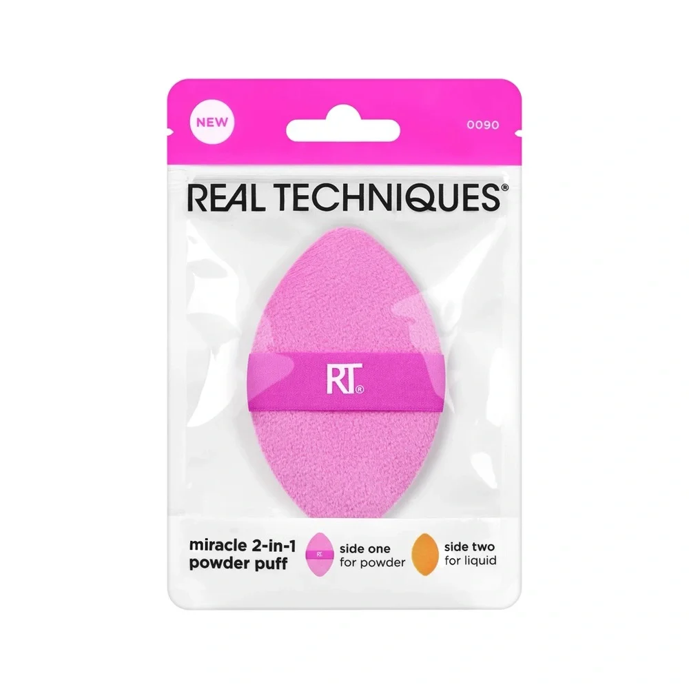 BNIB Real Techniques Miracle 2-in-1 Dual Sided Powder Puff